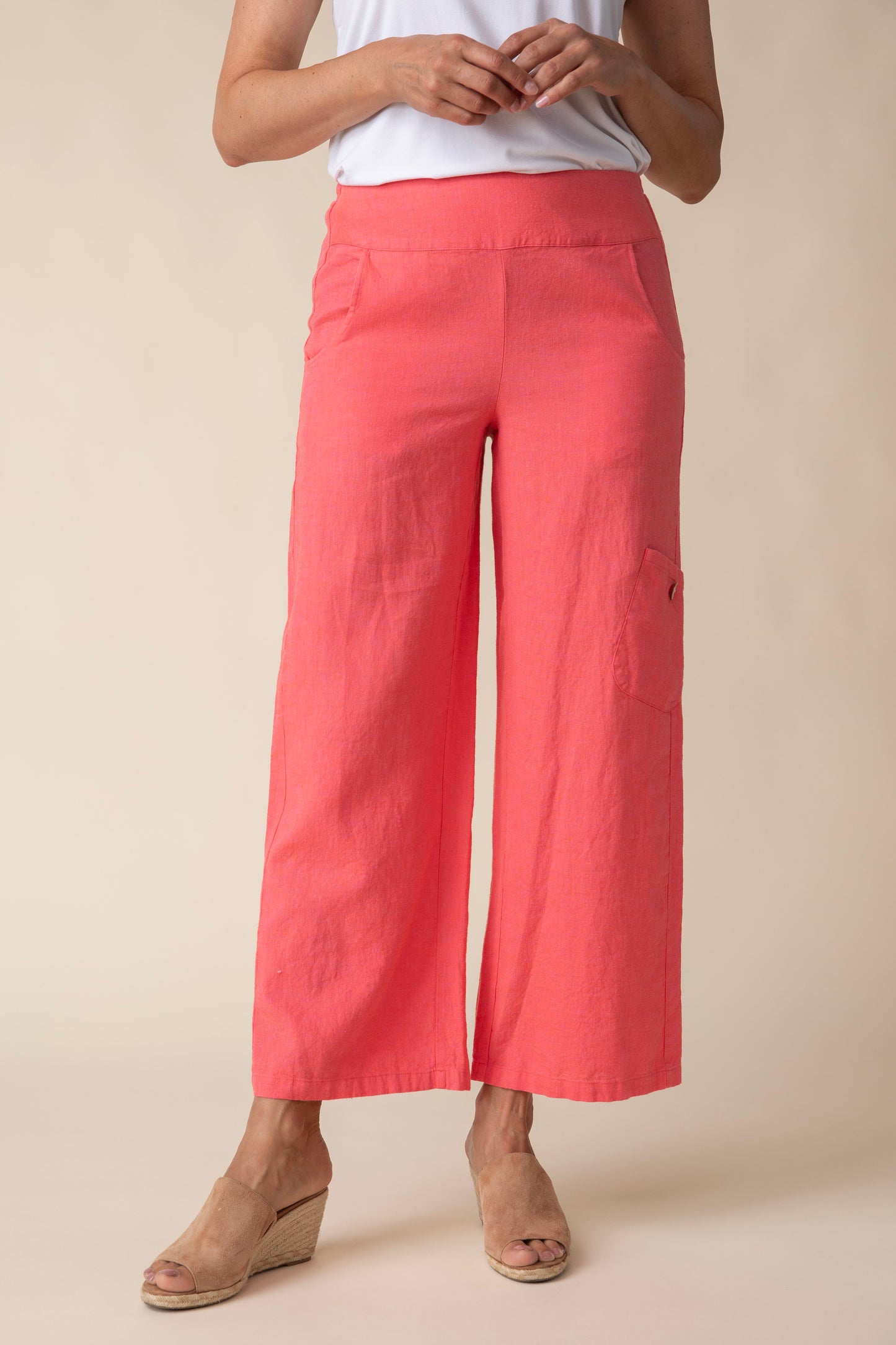 Habitat Spring/Summer 2025-H41566S5-Flood Pocket Pant-OatMeal - The Coach Pyramids