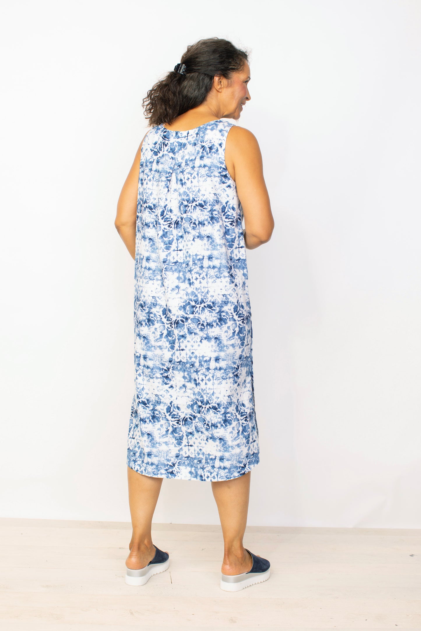 Habitat Spring 2024-H47385- Side Button Dress-Twilight - The Coach Pyramids