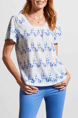 Tribal  Spring/Summer 2024-4835O-3533-Printed Blouse-Wild Lime - The Coach Pyramids