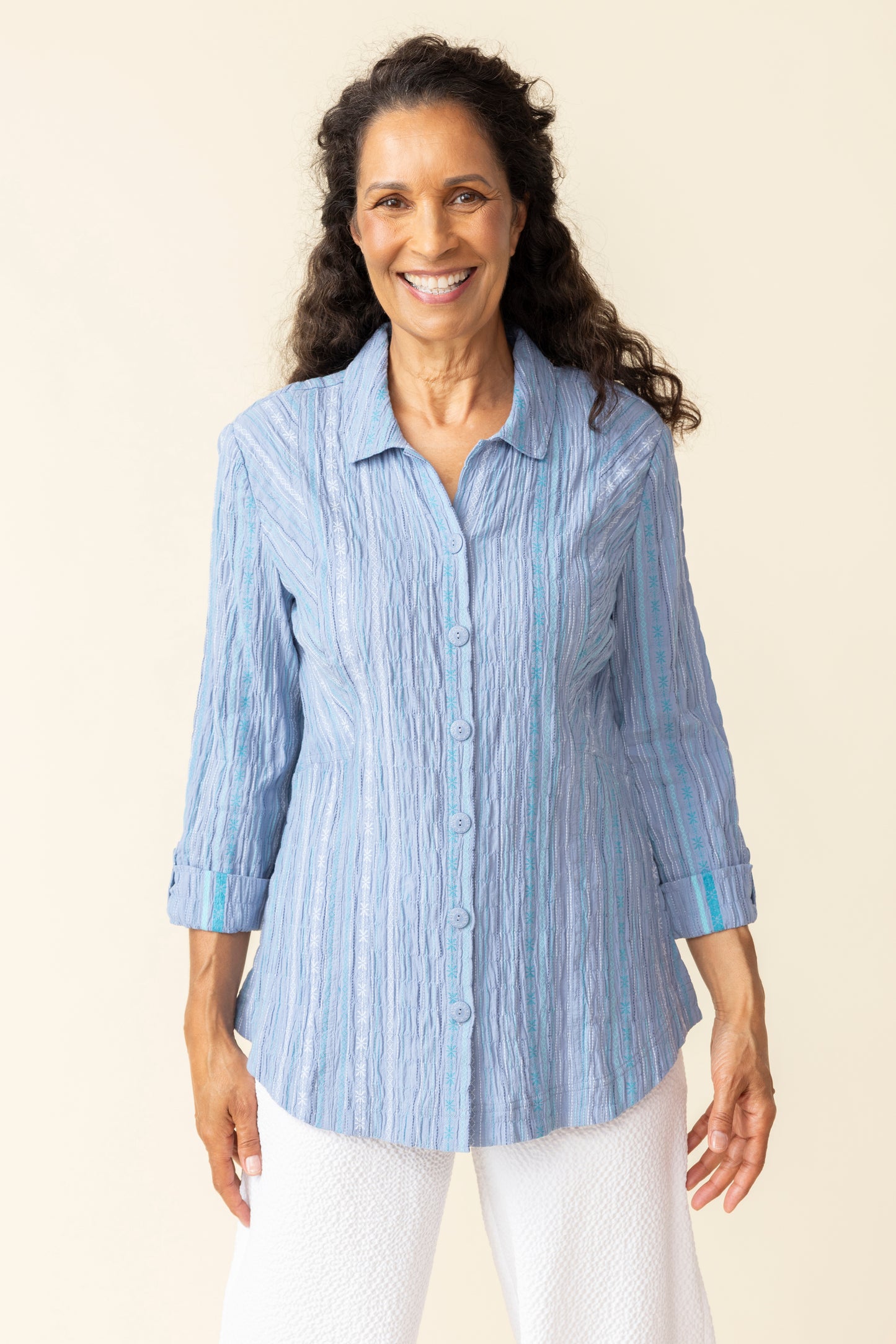 Habitat Spring/Summer 2025-H48634-Boyfriend Tunic-White - The Coach Pyramids