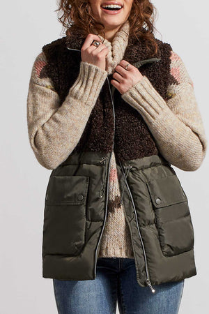 Tribal  Fall/Winter 2023-53210/4914 -Vest- DK Cedar - The Coach Pyramids