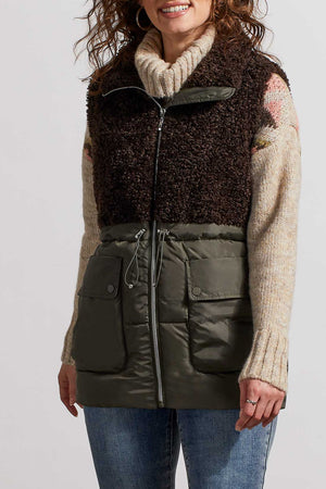 Tribal  Fall/Winter 2023-53210/4914 -Vest- DK Cedar - The Coach Pyramids