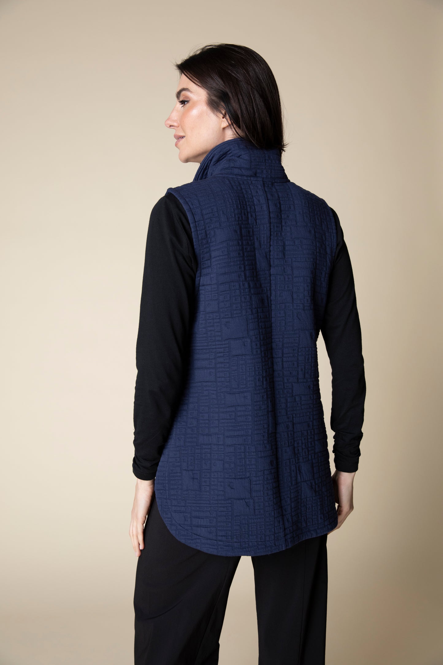 Habitat Fall 2024-H53314-Pocket Vest-Navy - The Coach Pyramids