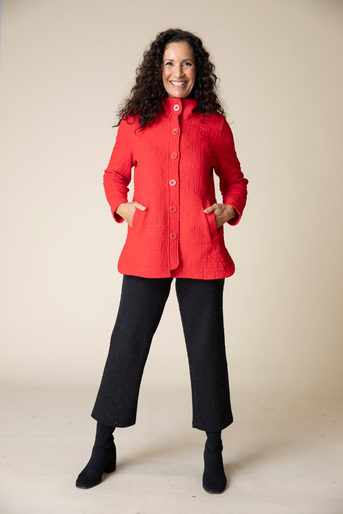 Habitat Fall 2024-H53315-Shirt Tail Jacket-Apple - The Coach Pyramids