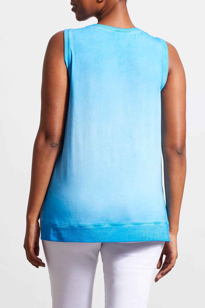 Tribal  Spring/Summer 2024 5358O/4923-Tank Top-Azure Blue - The Coach Pyramids