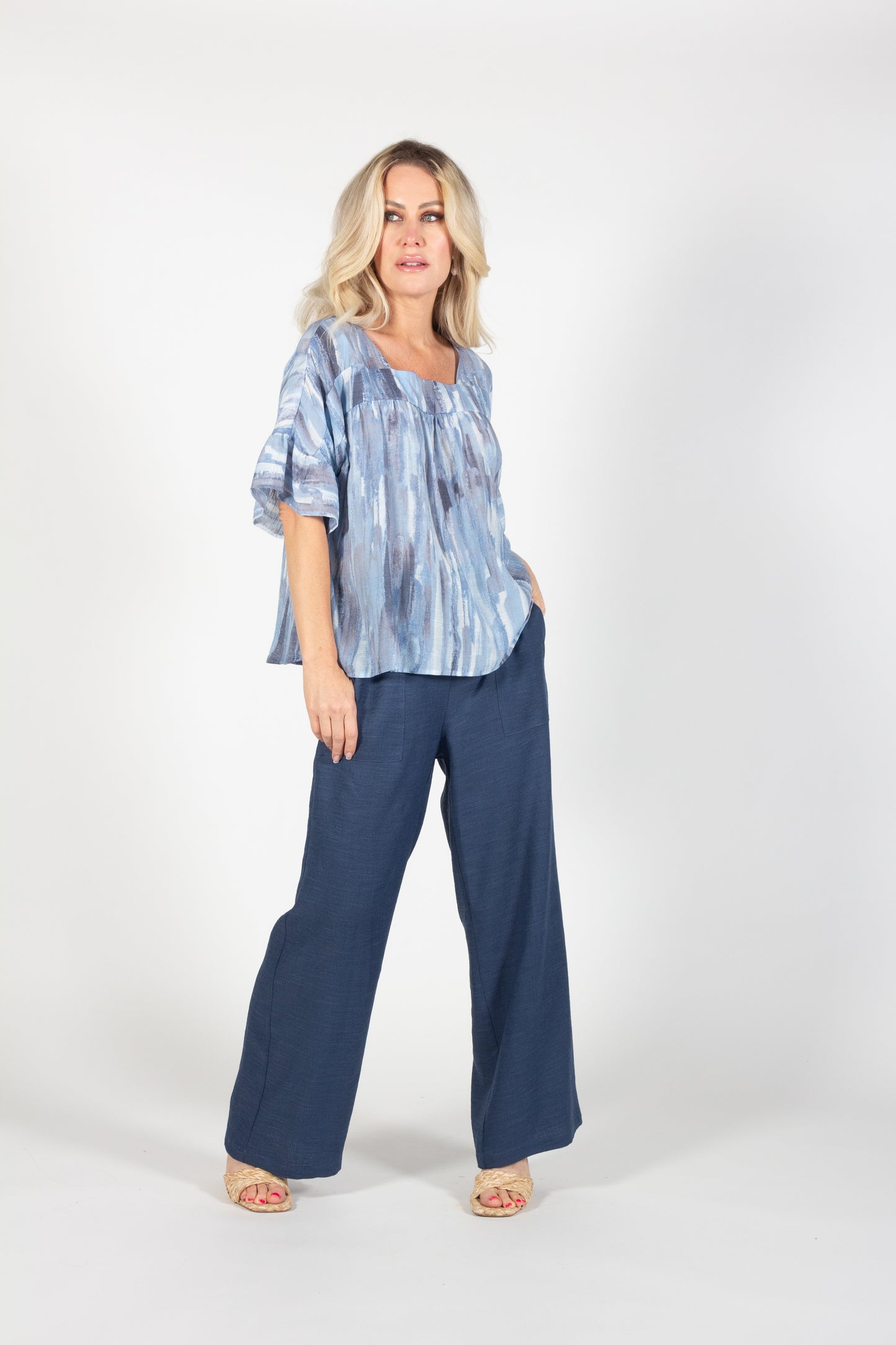 Pure Essence Spring/Summer 2024- 2662373- Pant-Indigo - The Coach Pyramids