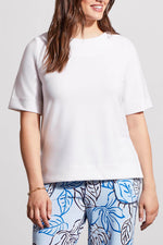 Tribal  Spring/Summer 2024-5457O-4944-Top W/Side Slits-White - The Coach Pyramids