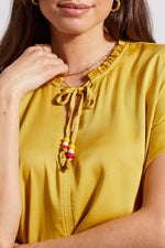 Tribal  Spring/Summer 2024 5483O/1229-Blouse W/Beads-Limoncello - The Coach Pyramids