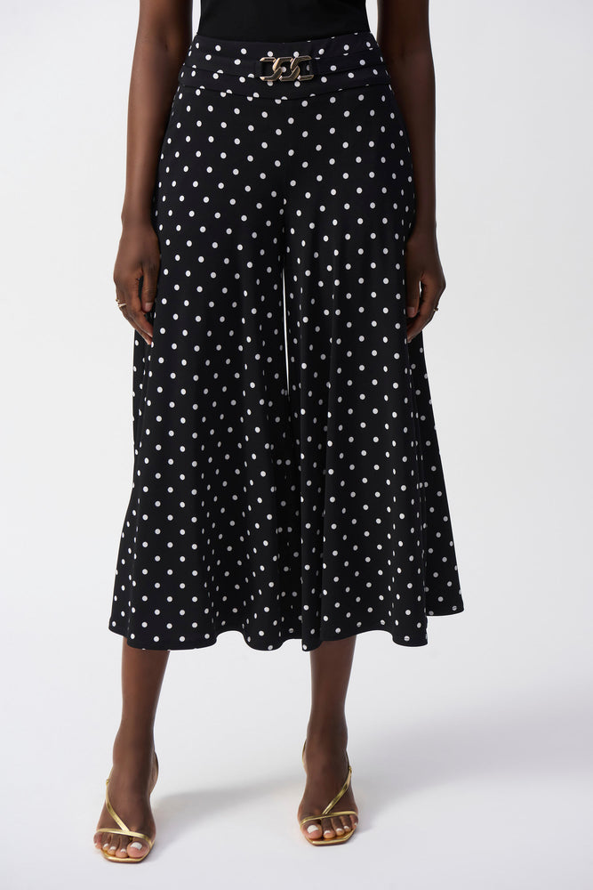 Joseph Ribkoff Fall 2025-251040-110-Pant-Black/Vanilla - The Coach Pyramids