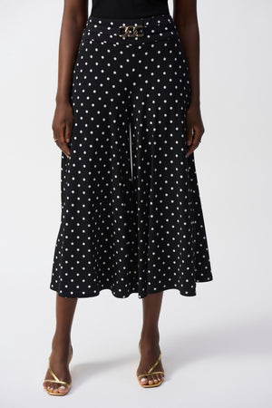 Joseph Ribkoff Fall 2025-251040-110-Pant-Black/Vanilla - The Coach Pyramids