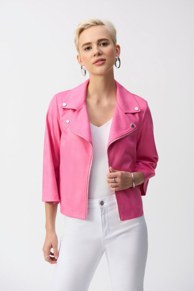 Joseph Ribkoff Fall 2025-251908-4368-Jacket-Bubble Gum - The Coach Pyramids