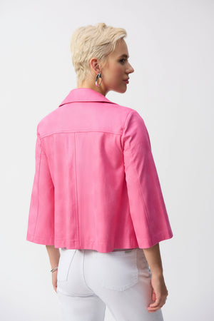 Joseph Ribkoff Fall 2025-251908-4368-Jacket-Bubble Gum - The Coach Pyramids