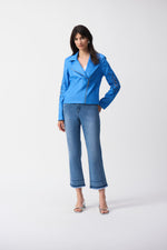 Joseph Ribkoff Fall 2025-251936-4360-Jacket-Coastal Blue - The Coach Pyramids