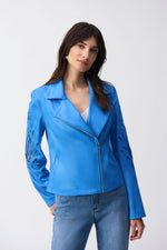 Joseph Ribkoff Fall 2025-251936-4360-Jacket-Coastal Blue - The Coach Pyramids