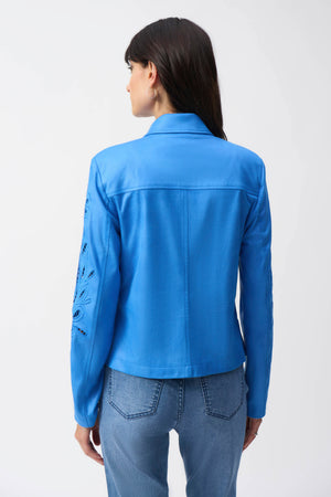 Joseph Ribkoff Fall 2025-251936-4360-Jacket-Coastal Blue - The Coach Pyramids