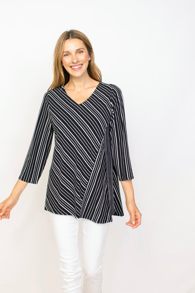 Habitat Spring 2024-H55130-Angled Tunic-Black - The Coach Pyramids