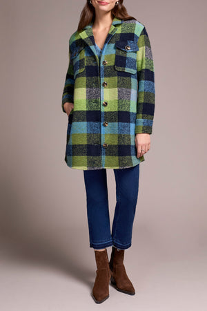 Tribal Fall 2025-5966O-5056-Notch Collar Jacket-Night Fall - The Coach Pyramids