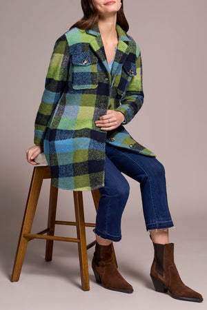 Tribal Fall 2025-5966O-5056-Notch Collar Jacket-Night Fall - The Coach Pyramids