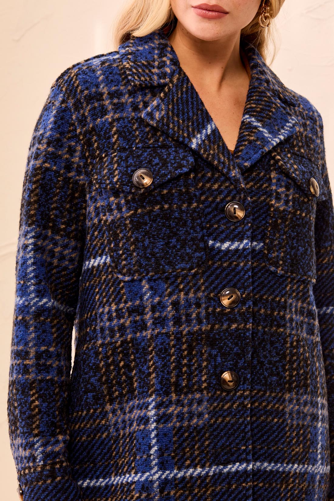 Tribal-Notch Collar Jacket-5966O-1991-Electric Blue - The Coach Pyramids