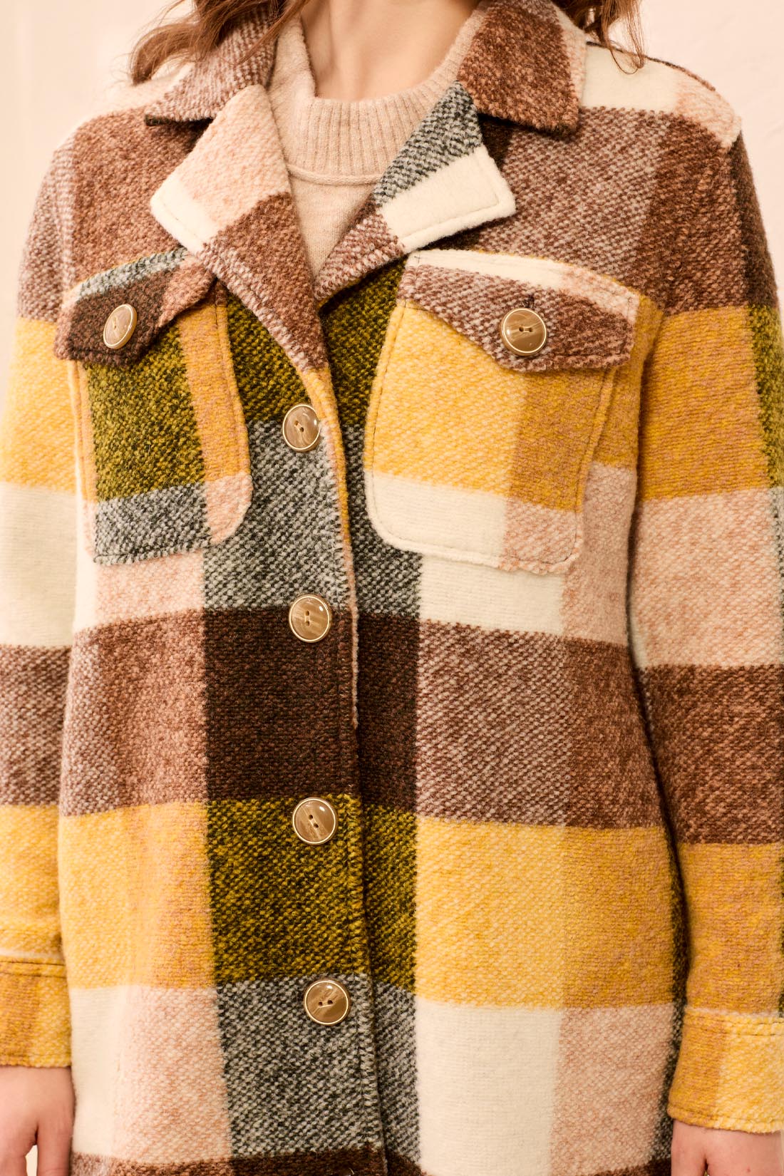 Tribal-Notch Collar Jacket-5966O-2457-Hazel Wood - The Coach Pyramids