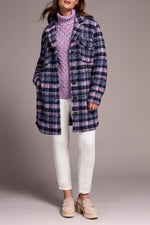 Tribal Fall 2025-5966O-5056-Notch Collar Jacket-Vintage Lilac - The Coach Pyramids