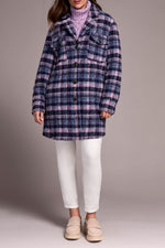 Tribal Fall 2025-5966O-5056-Notch Collar Jacket-Vintage Lilac - The Coach Pyramids