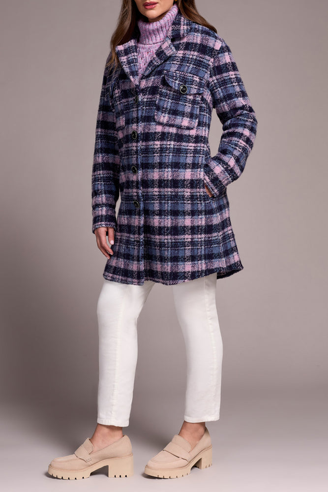 Tribal Fall 2025-5966O-5056-Notch Collar Jacket-Vintage Lilac - The Coach Pyramids