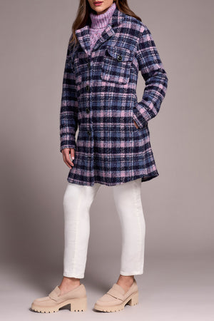 Tribal Fall 2025-5966O-5056-Notch Collar Jacket-Vintage Lilac - The Coach Pyramids