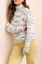 Tribal Fall 2025-5969O-5057-T Neck Sweater-Cream - The Coach Pyramids