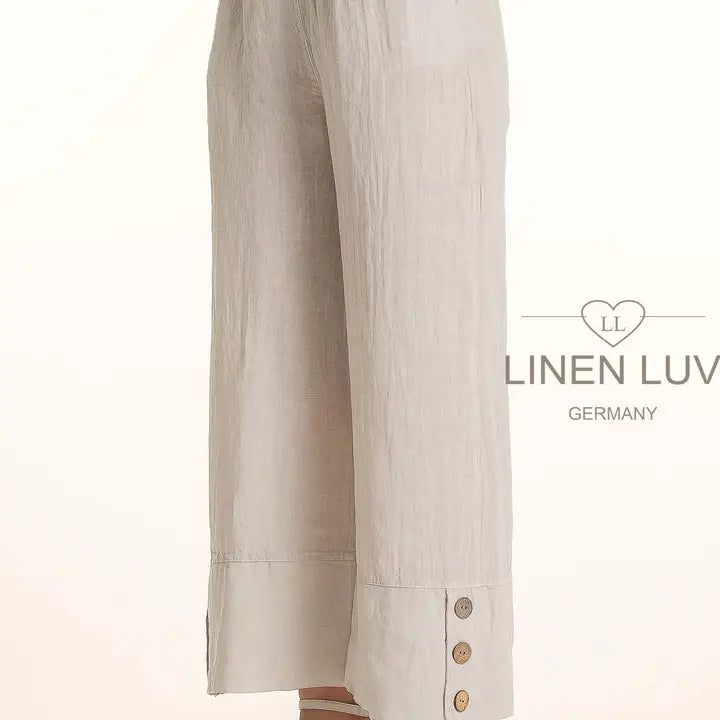 Linen Luv-PT865-110-French Linen Pant-Sabbia - The Coach Pyramids