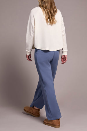 Tribal Fall 2025-6036O-5139-Henley Top W/Rib Combo-Cream - The Coach Pyramids