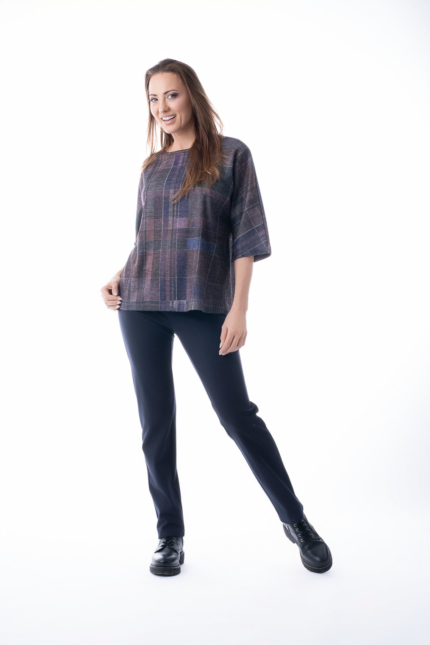 Pure Essence Multi-Color Tunic Style 626-4647 - Fall/Winter 2025 | Made in Canada