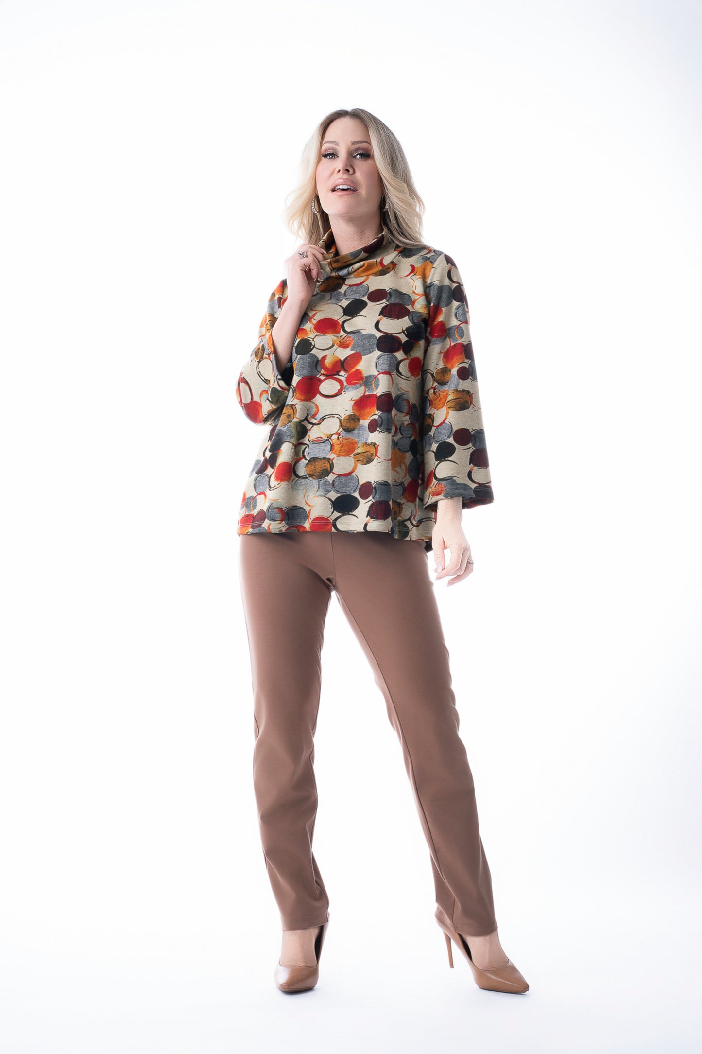 Pure Essence Fall/Winter 2025-630-8018-Tunic-Multi - The Coach Pyramids