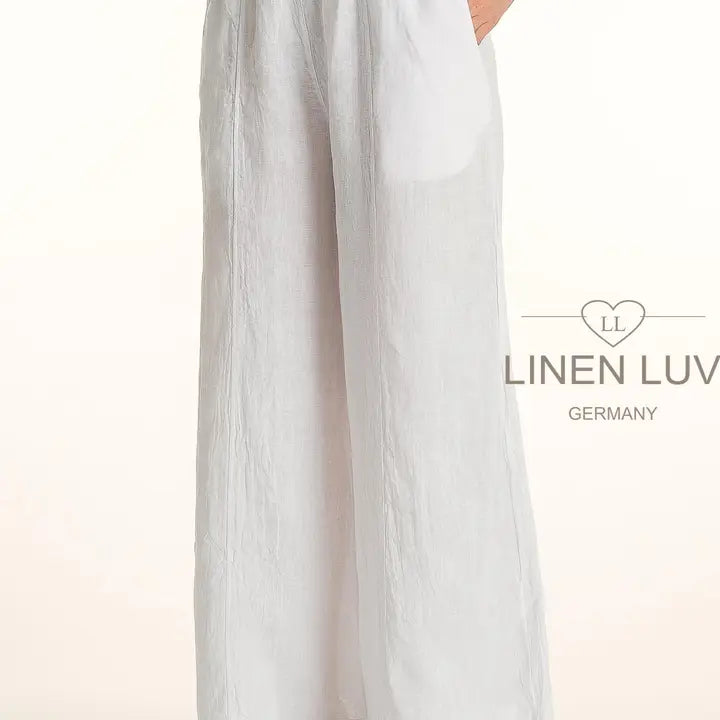 Linen Luv-PT867-167-French Linen Pant-Sage - The Coach Pyramids