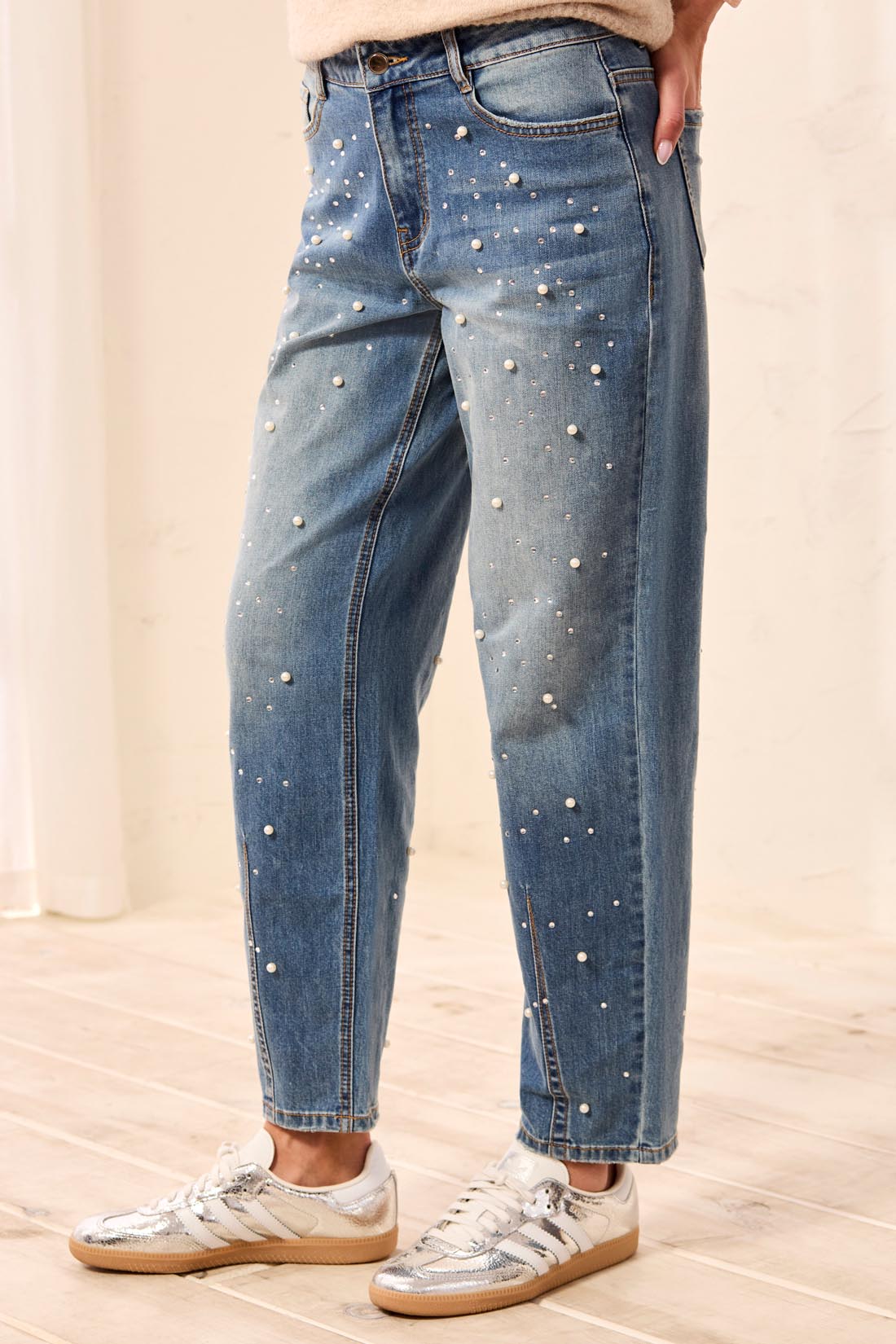 Tribal-Audrey Barrel W/Pearls And Stones-6347O-1608-Stargazer - The Coach Pyramids