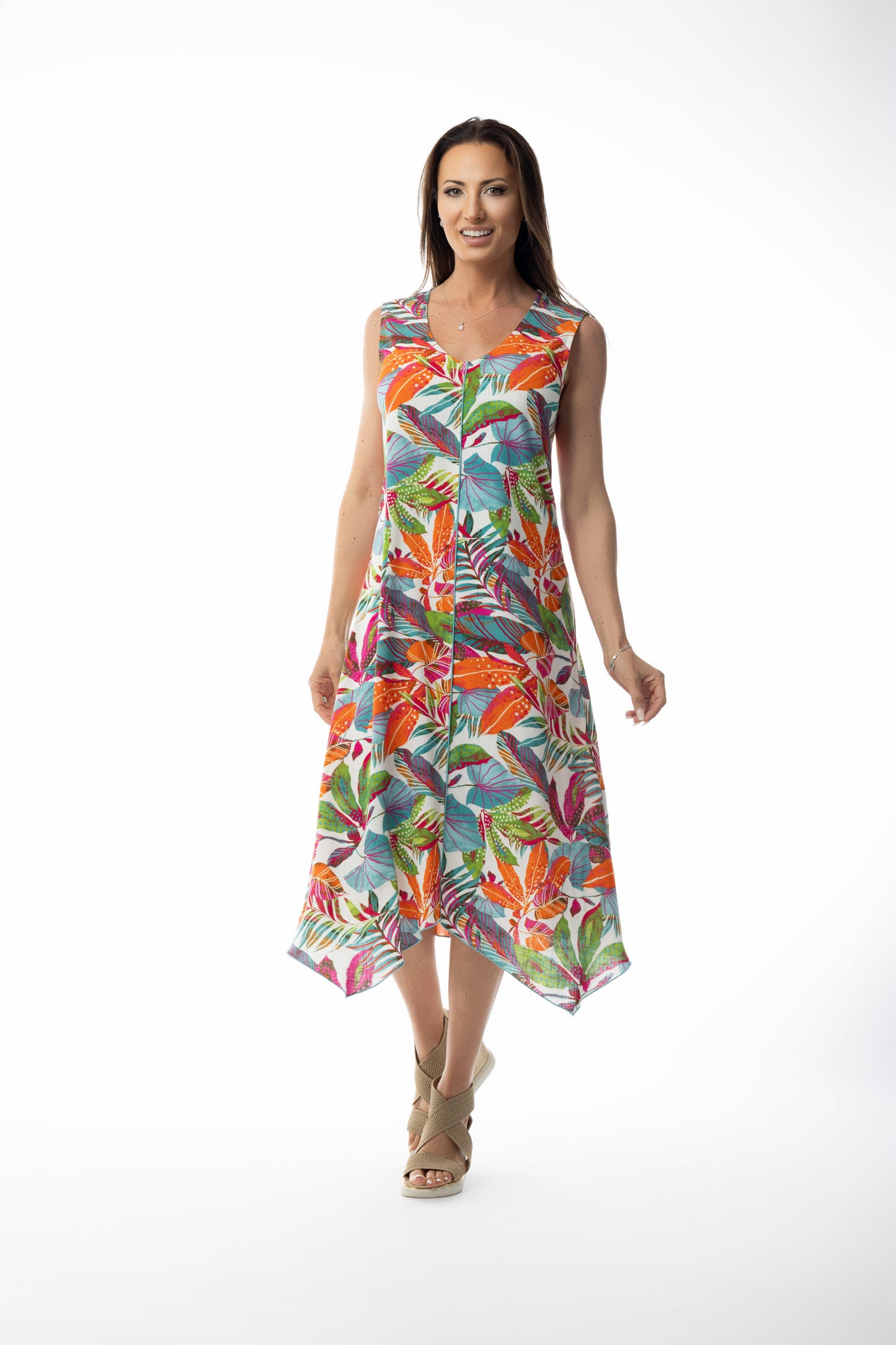 Pure Essence-657-4662-Dress-Peacock Palms - The Coach Pyramids