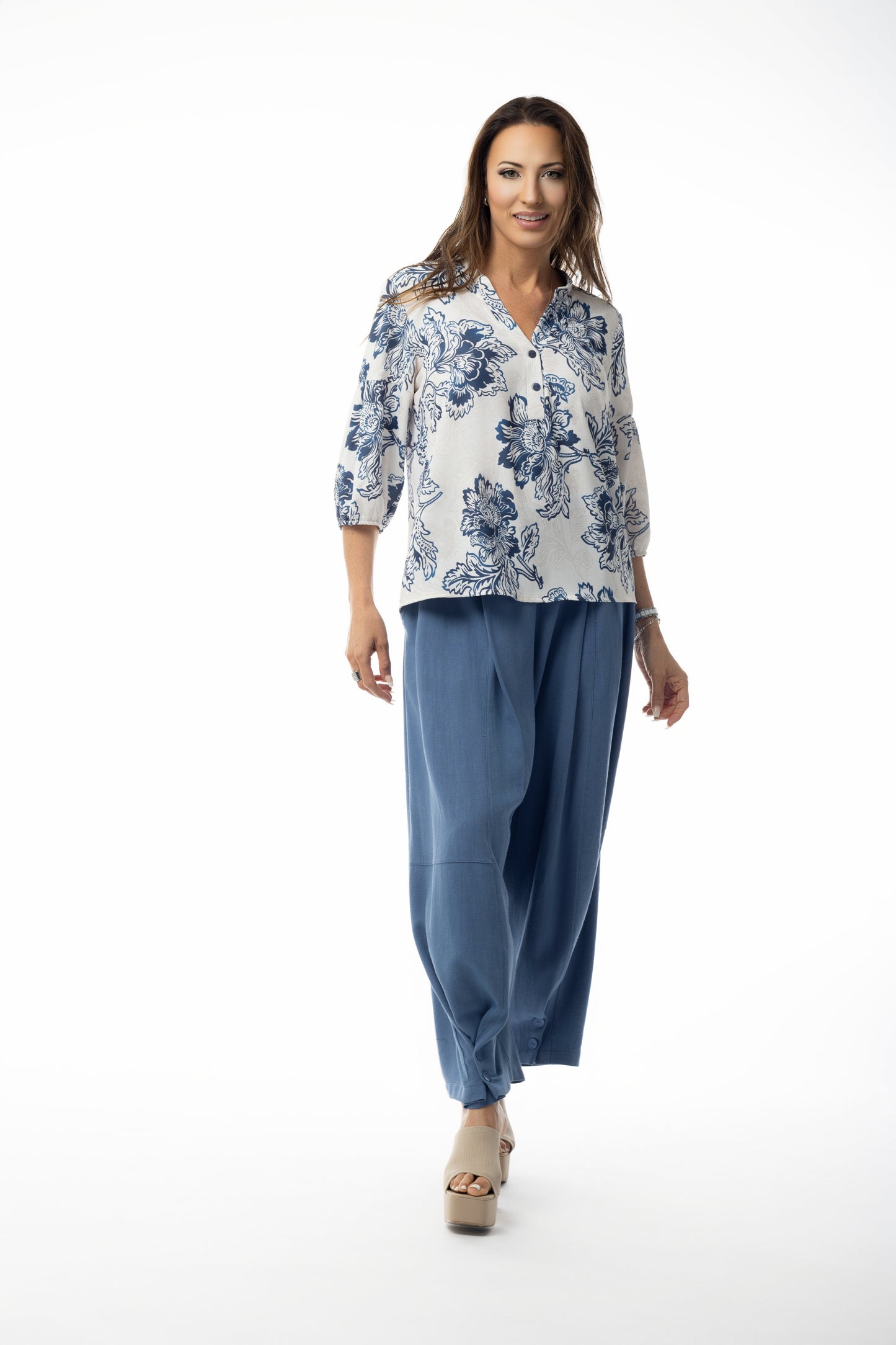 Pure Essence-659-8050-Shirt-Blue Stone - The Coach Pyramids