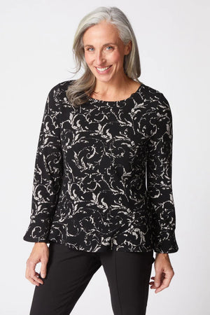 Habitat Fall/Winter 2025-H65900-Peplum Pullover-Dove - The Coach Pyramids