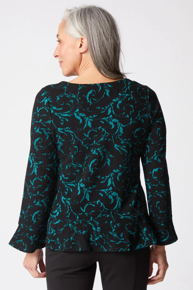 Habitat Fall/Winter 2025-H65900-Peplum Pullover-Everglade - The Coach Pyramids