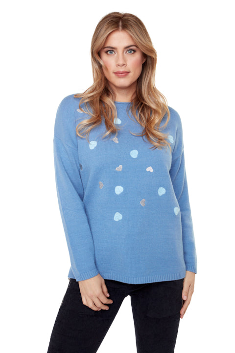 Carre Noir Fall 2023-6623-Sweater-Blue - The Coach Pyramids