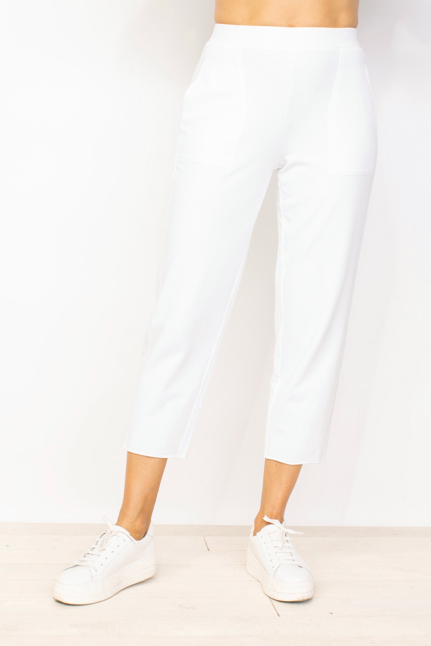 Habitat Spring 2024-H69266- Chill Crop Pant-White - The Coach Pyramids
