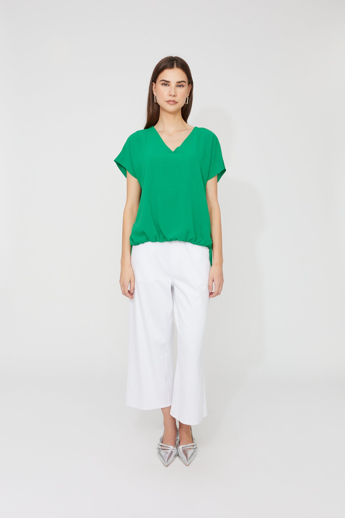 Compli K-33926-Woven Top-Ivory - The Coach Pyramids