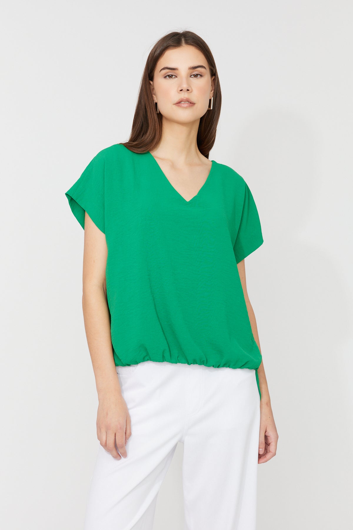 Compli K-33926-Woven Top-Ivory - The Coach Pyramids
