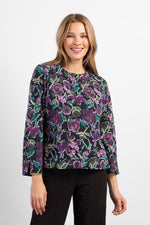 Habitat Fall/Winter 2023-H74321-Floral Tunic-Black - The Coach Pyramids