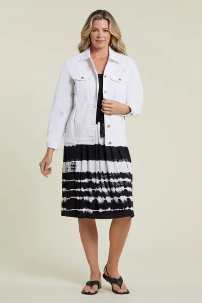 Tribal  Fall/Winter 2023-7507O/4501W-Jacket -White - The Coach Pyramids