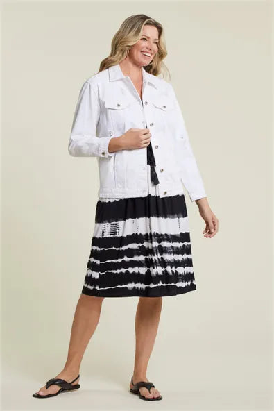 Tribal  Fall/Winter 2023-7507O/4501W-Jacket -White - The Coach Pyramids