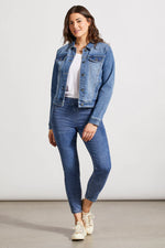 Tribal Fall 2025-7574O-5050-Classic Fit Denim Jacket-DK Vintage - The Coach Pyramids