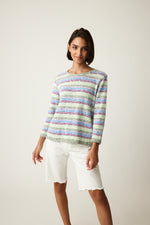 Parkhurst-Spring 2024-87303-Multi Color Sweater-White Sunrise Combo - The Coach Pyramids