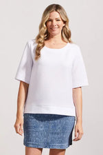 Tribal  Fall/Winter 2023-7681O/4299-Top -White - The Coach Pyramids