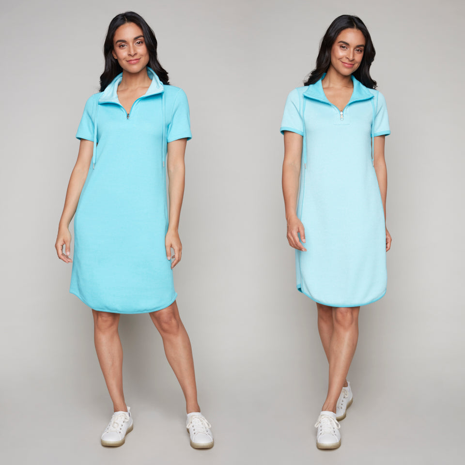 Carre Noir Spring 2025-7835-Dress-Aqua - The Coach Pyramids